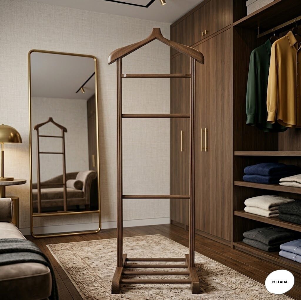 Melada Mobilya Gürgen Tekli Dilsiz Uşak Ceviz Cilalı