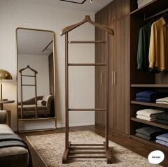 Melada Mobilya Gürgen Tekli Dilsiz Uşak Ceviz Cilalı