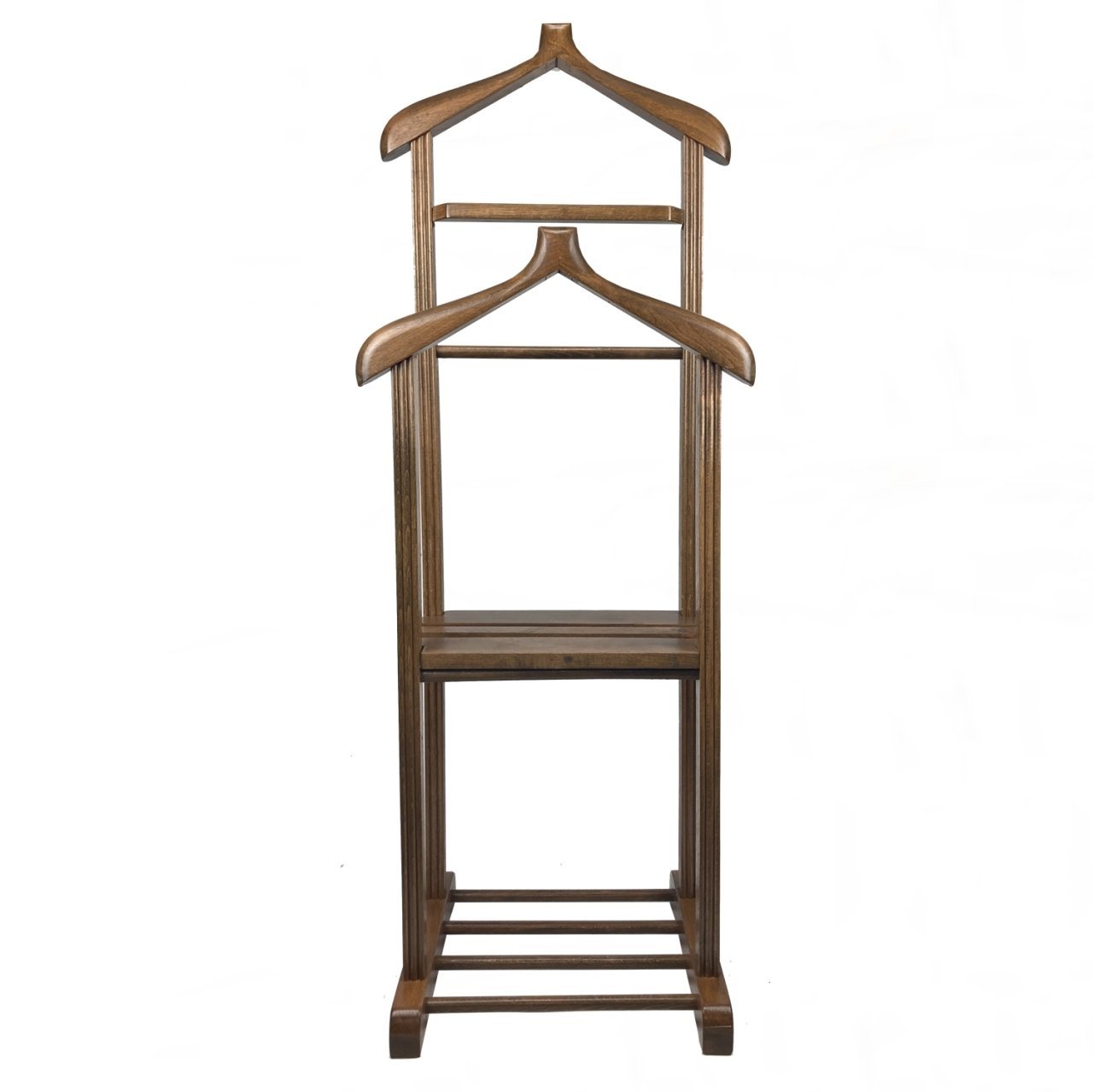 Melada Mobilya Gürgen Çift Tepeli Dilsiz Uşak Cilalı Ceviz Sehpalı