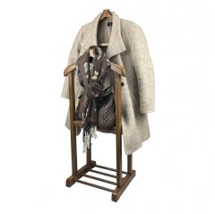 Melada Mobilya Gürgen Çift Tepeli Dilsiz Uşak Cilalı Ceviz Sehpalı