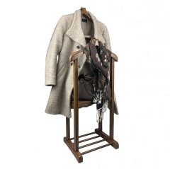 Melada Mobilya Gürgen Çift Tepeli Dilsiz Uşak Cilalı Ceviz Sehpalı