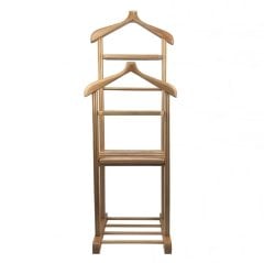 Melada Mobilya Gürgen Çift Tepeli Dilsiz Uşak Ham Cilalı Double Sehpalı