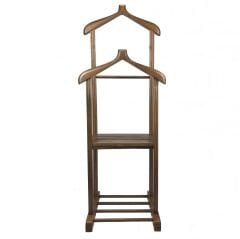 Melada Mobilya Gürgen Çift Tepeli Dilsiz Uşak Cilalı Ceviz Basic Sehpalı