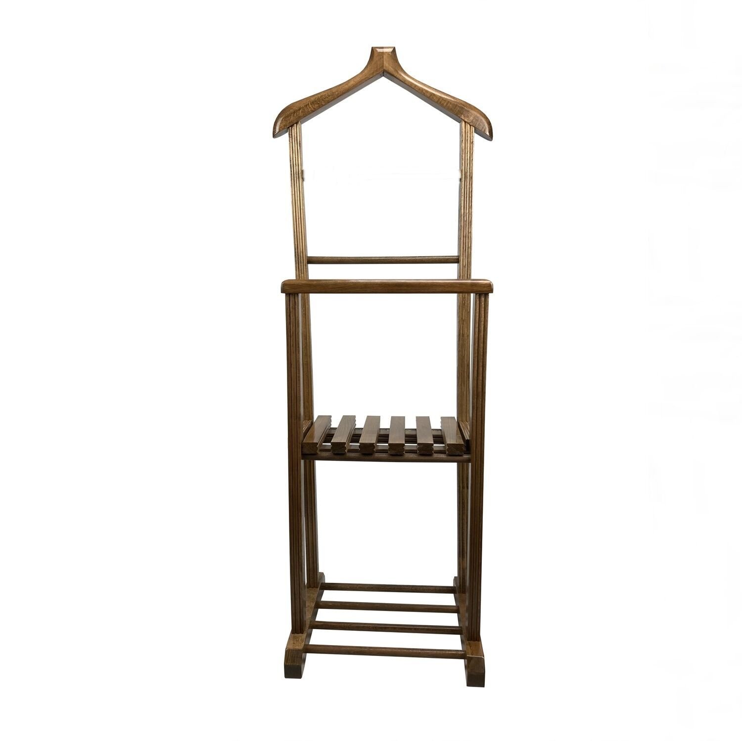 Melada Mobilya Gürgen İkili Dilsiz Uşak Ceviz Cilalı Basic Sehpalı