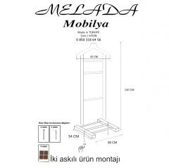 Melada Mobilya Gürgen Tekli Dilsiz Uşak Kırmızı
