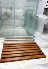 Kadima Ahşap Banyo Paspası 40x40 cm