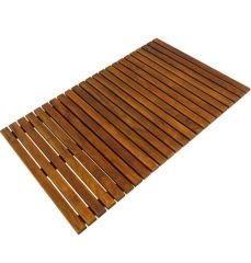 Doğal Ahşap Kaydırmaz Yer Paspası 60x90 cm