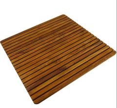 Doğal Ahşap Kaydırmaz Yer Paspası 60x90 cm