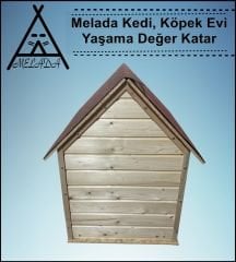 Melada Köpek Kulübesi Büyük Boy Ahşap 100x100x78 cm