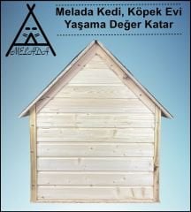 Melada Köpek Kulübesi Büyük Boy Ahşap 100x100x78 cm