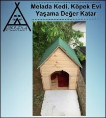 Melada Köpek Kulübesi Büyük Boy Ahşap 100x100x78 cm