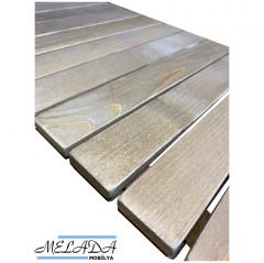 Ahşap Banyo Paspası İpli Ceviz 30X70 cm
