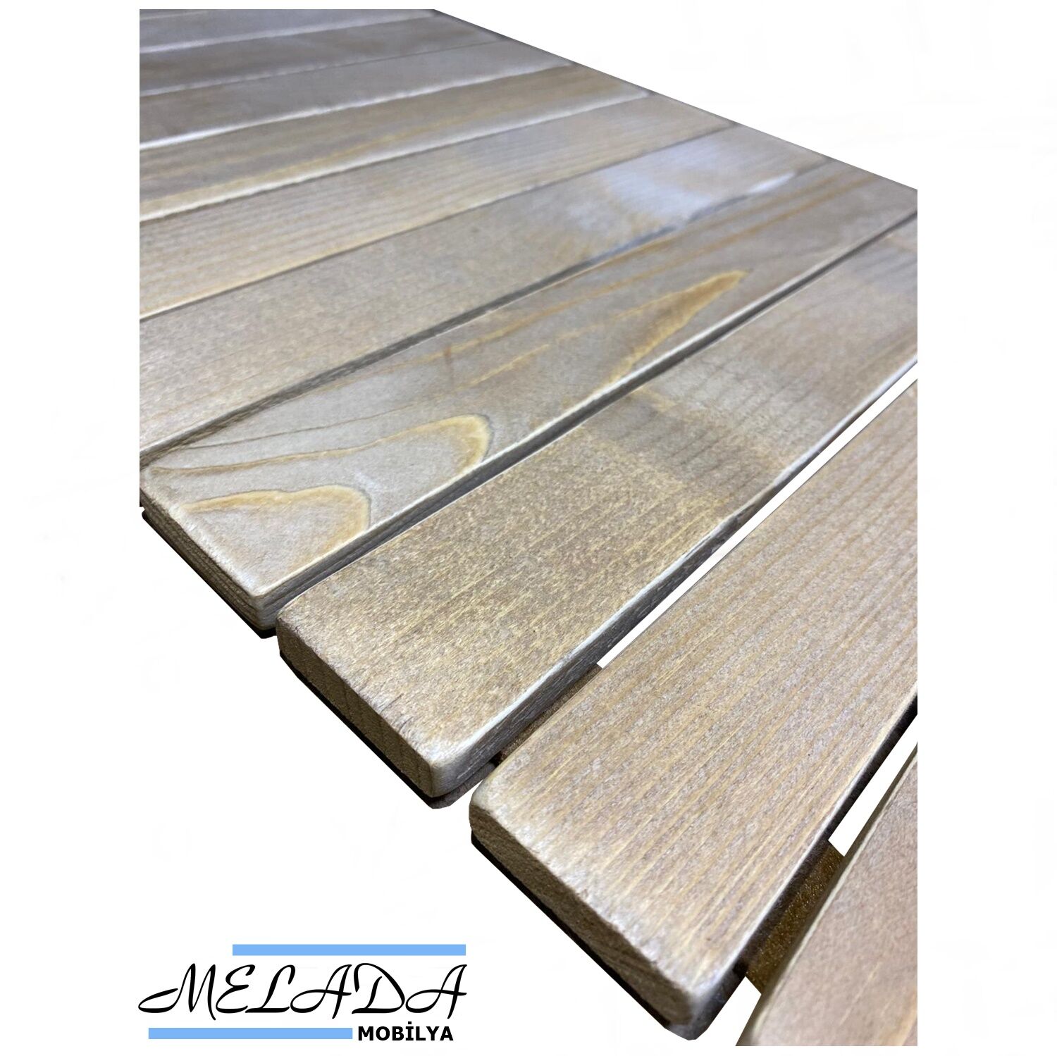 Melada Ahşap Banyo Paspası İpli Ceviz 30X40 cm