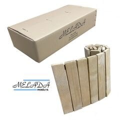 Melada Ahşap Banyo Paspası İpli Ceviz 30X40 cm