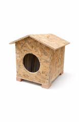 MELADA Kedi yuvası Yağmura Ve Soğuğa Dayanıklı Osb Kedi Evi Yuvası (DENİZ TUT.)Kurulu Teslimat